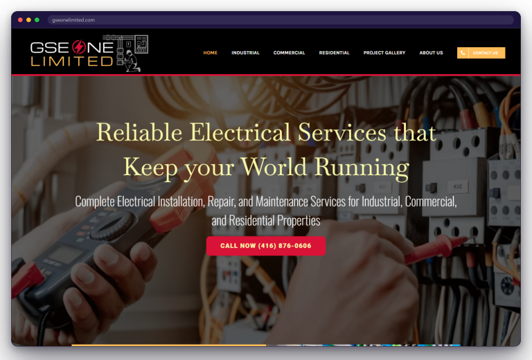 The GSE One Electrical home page
