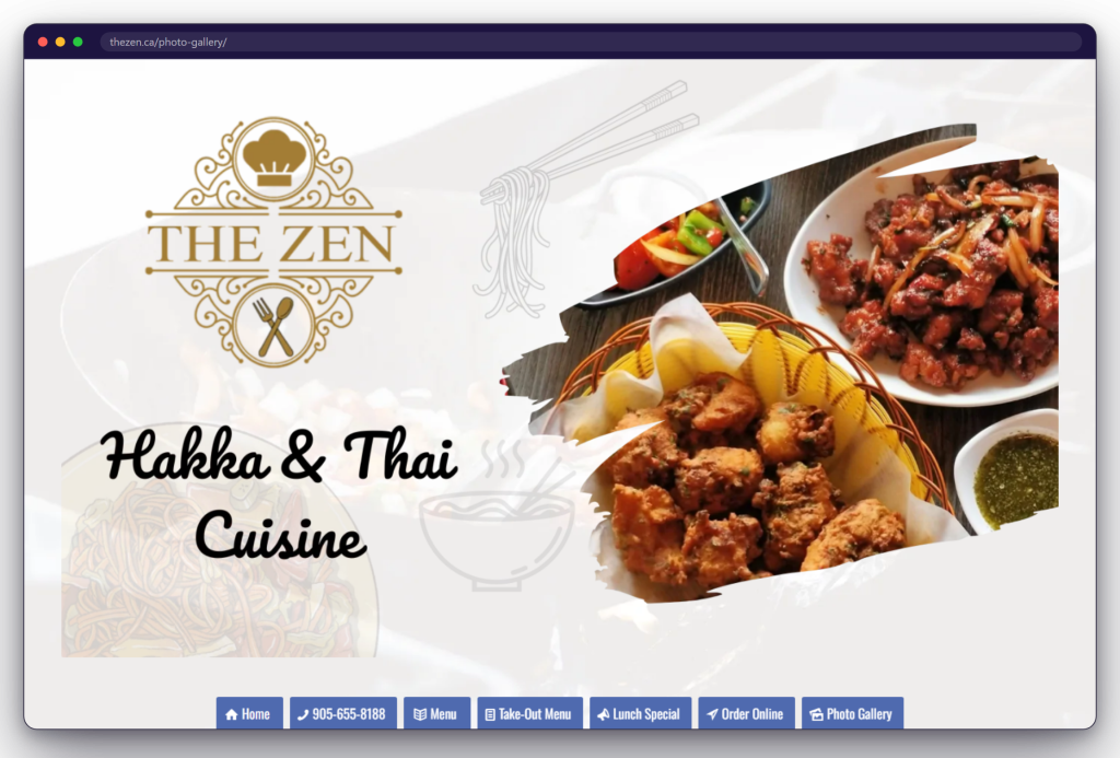 A page from the The Zen website: thezen.ca/photo-gallery/